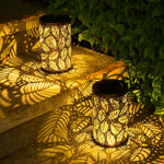 Load image into Gallery viewer, Solar Lantern LED Leaf Pattern
