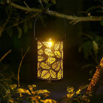 Load image into Gallery viewer, Solar Lantern LED Leaf Pattern

