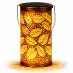 Load image into Gallery viewer, Solar Lantern LED Leaf Pattern
