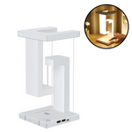 Load image into Gallery viewer, Elegant "anti-gravity" table lamp with charging station
